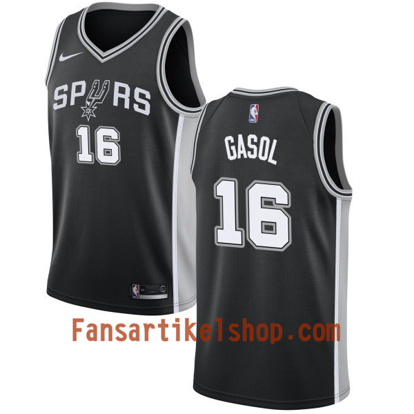 NBA San Antonio Spurs Trikot Pau Gasol 16 Nike 2017-18 Schwarz Swingman - Herren NBA San Antonio Spurs Trikot Pau Gasol 16 Nike 2017-18 Schwarz Swingman - Herren